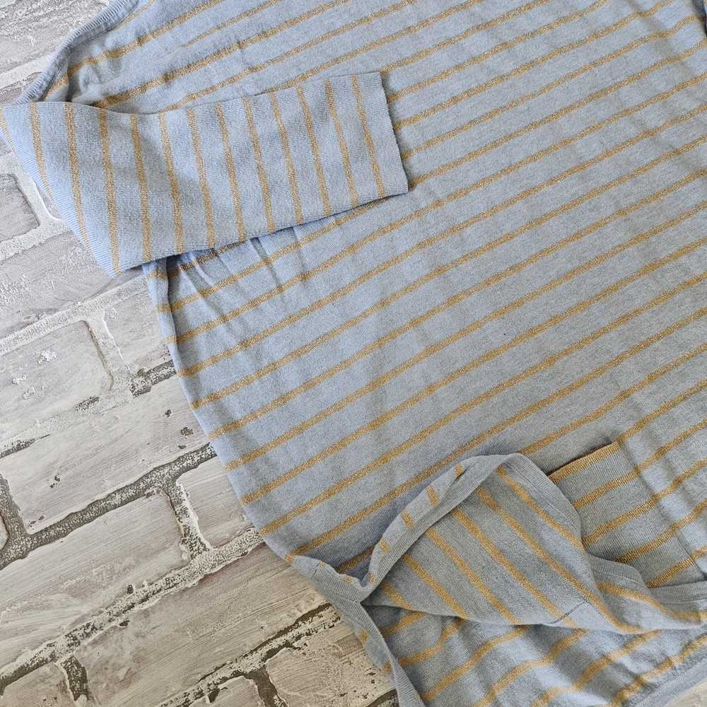 Lilly Pulitzer Lightweight Blue & Gold Sweater - Picture 4 of 6